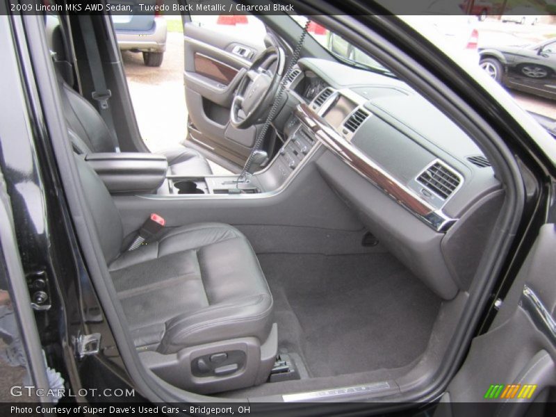 Tuxedo Black Metallic / Charcoal Black 2009 Lincoln MKS AWD Sedan