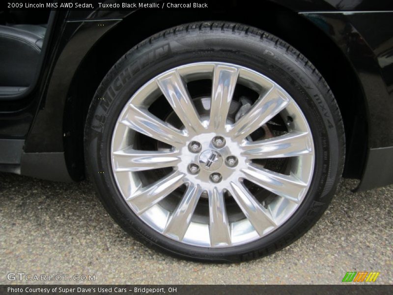 Tuxedo Black Metallic / Charcoal Black 2009 Lincoln MKS AWD Sedan