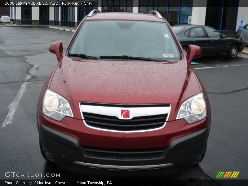 Ruby Red / Gray 2008 Saturn VUE XE 3.5 AWD