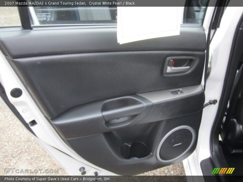 Crystal White Pearl / Black 2007 Mazda MAZDA3 s Grand Touring Sedan