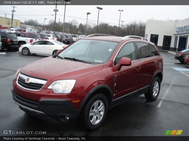 Ruby Red / Gray 2008 Saturn VUE XE 3.5 AWD