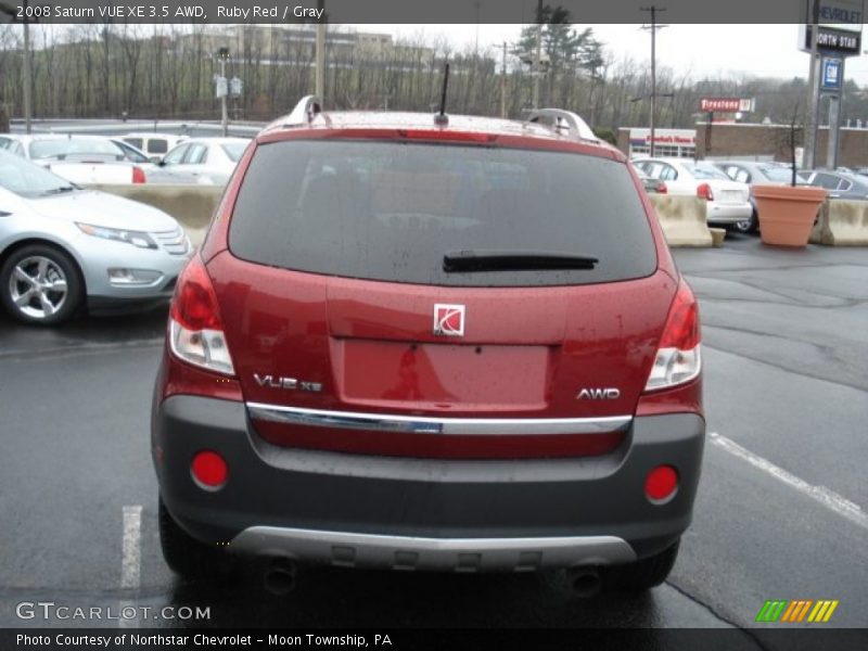 Ruby Red / Gray 2008 Saturn VUE XE 3.5 AWD