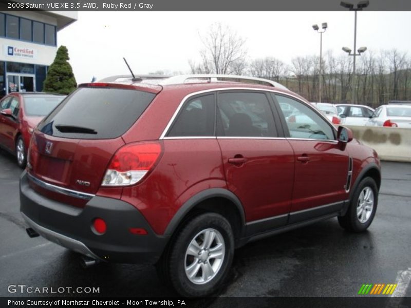Ruby Red / Gray 2008 Saturn VUE XE 3.5 AWD