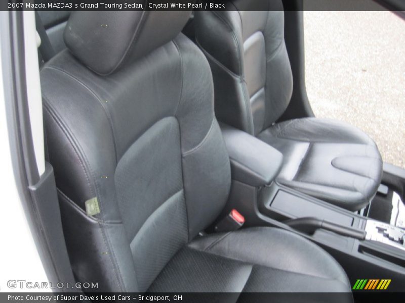 Crystal White Pearl / Black 2007 Mazda MAZDA3 s Grand Touring Sedan