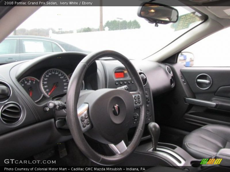 Ivory White / Ebony 2008 Pontiac Grand Prix Sedan