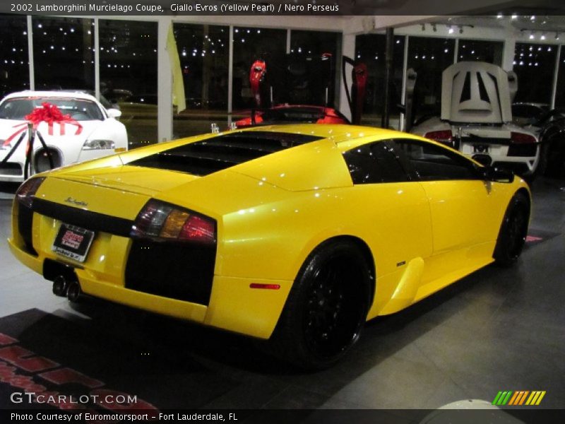 Giallo Evros (Yellow Pearl) / Nero Perseus 2002 Lamborghini Murcielago Coupe