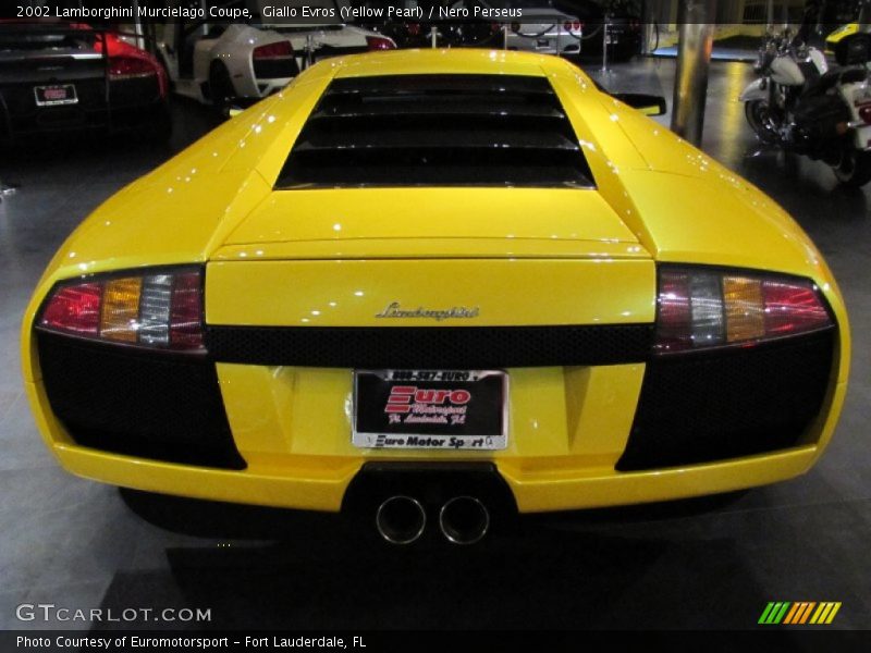 Giallo Evros (Yellow Pearl) / Nero Perseus 2002 Lamborghini Murcielago Coupe