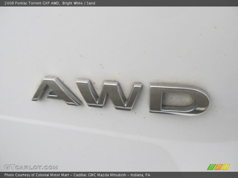 Bright White / Sand 2008 Pontiac Torrent GXP AWD