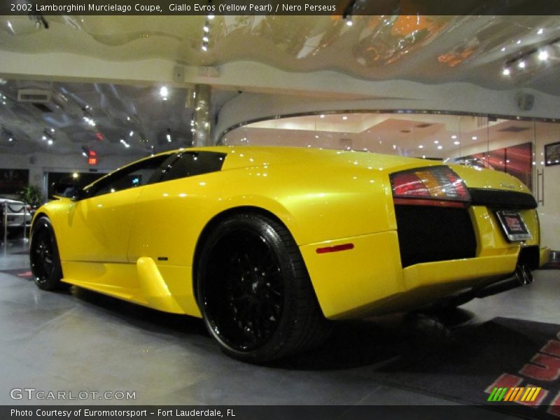 Giallo Evros (Yellow Pearl) / Nero Perseus 2002 Lamborghini Murcielago Coupe