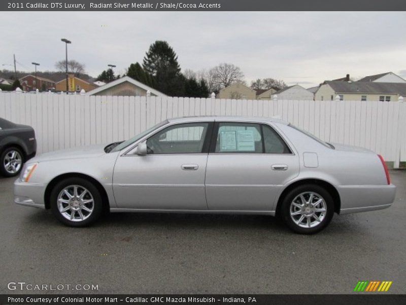Radiant Silver Metallic / Shale/Cocoa Accents 2011 Cadillac DTS Luxury