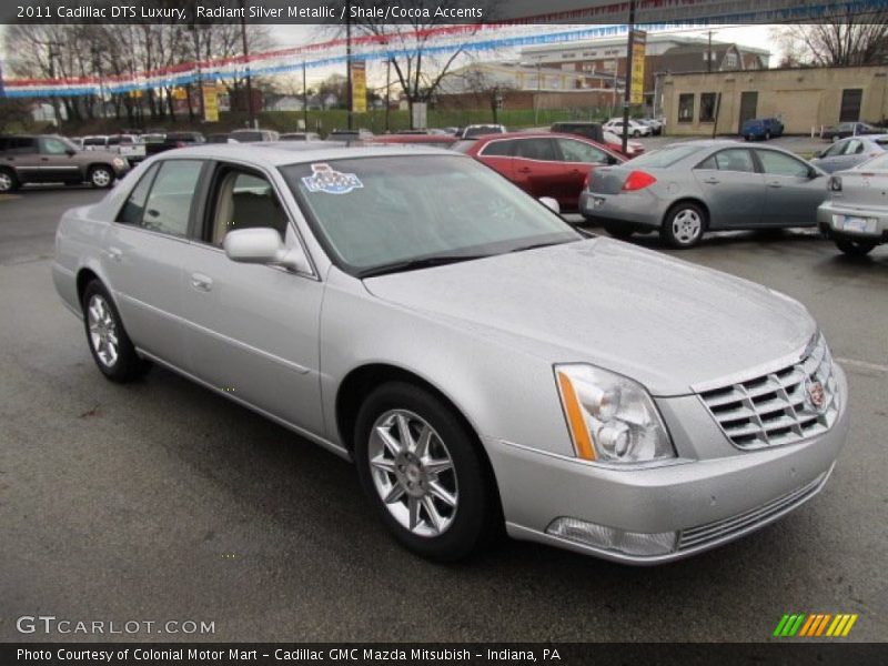 Radiant Silver Metallic / Shale/Cocoa Accents 2011 Cadillac DTS Luxury