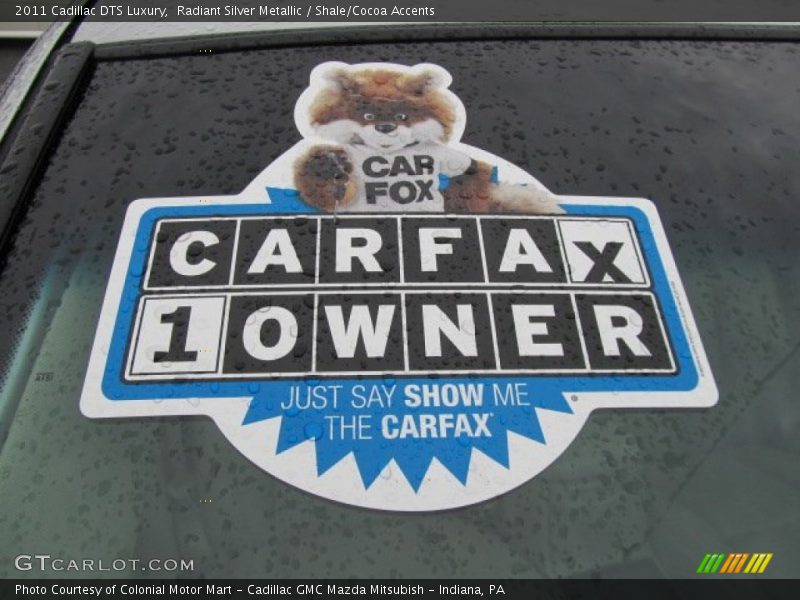 Radiant Silver Metallic / Shale/Cocoa Accents 2011 Cadillac DTS Luxury