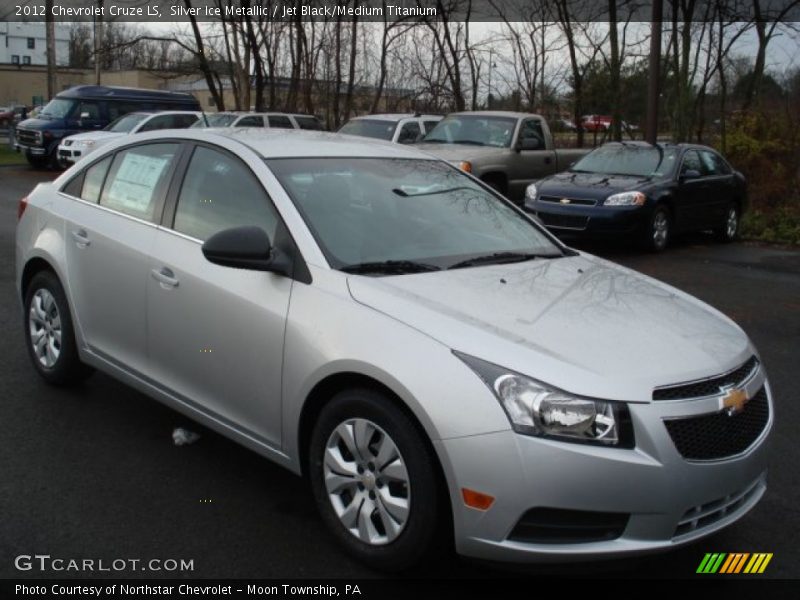 Silver Ice Metallic / Jet Black/Medium Titanium 2012 Chevrolet Cruze LS
