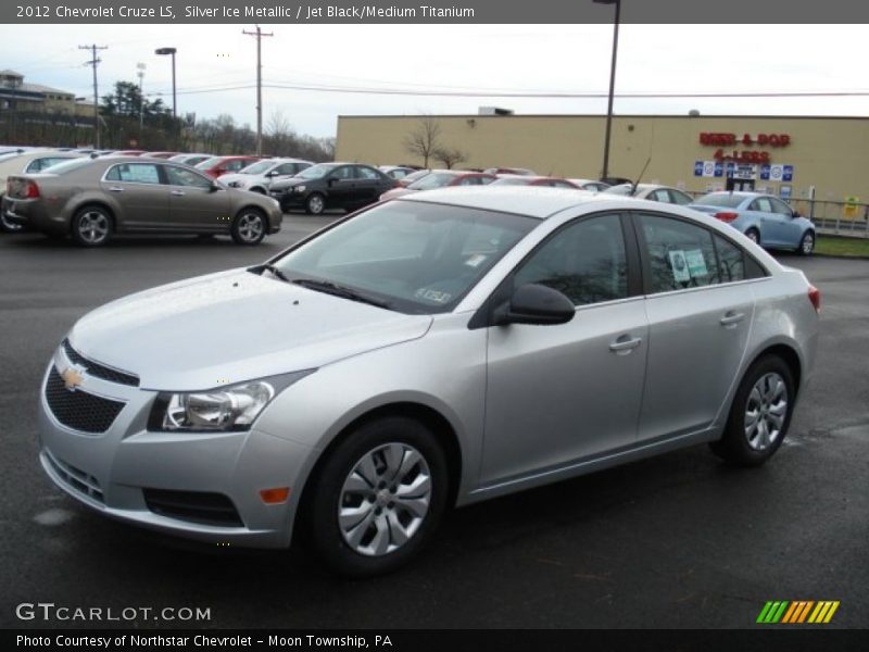 Silver Ice Metallic / Jet Black/Medium Titanium 2012 Chevrolet Cruze LS