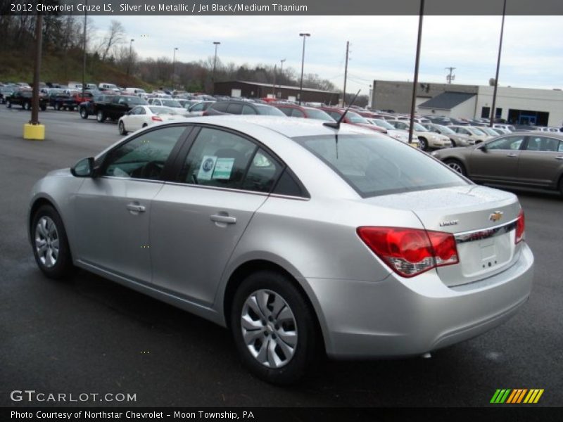 Silver Ice Metallic / Jet Black/Medium Titanium 2012 Chevrolet Cruze LS