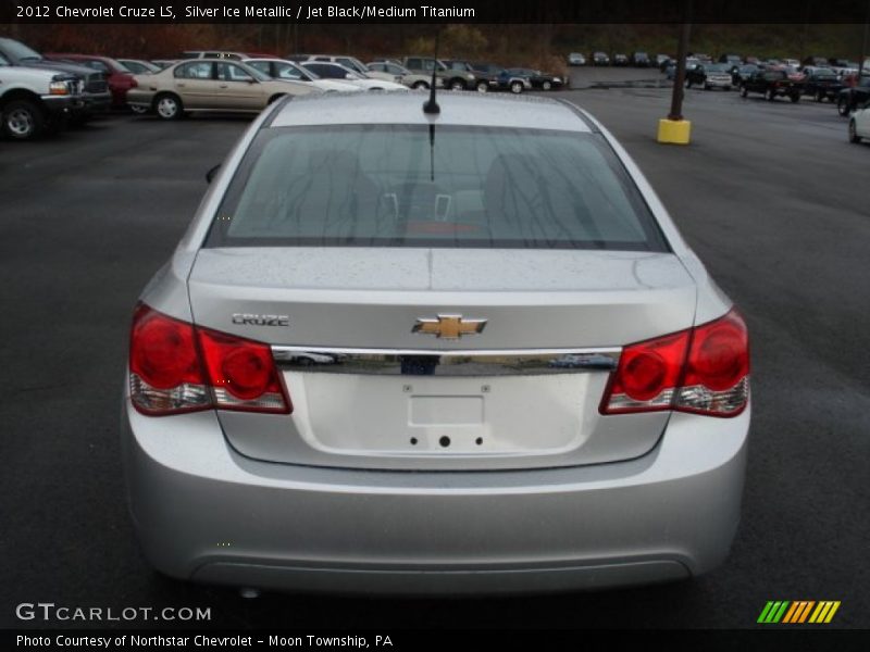 Silver Ice Metallic / Jet Black/Medium Titanium 2012 Chevrolet Cruze LS
