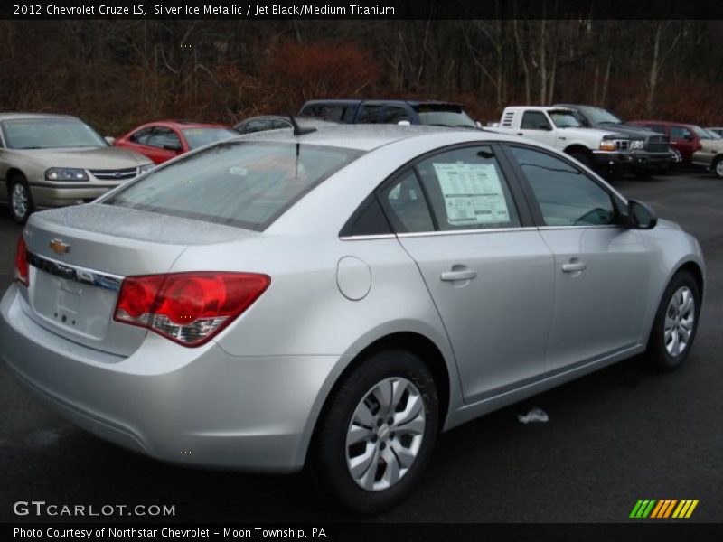 Silver Ice Metallic / Jet Black/Medium Titanium 2012 Chevrolet Cruze LS