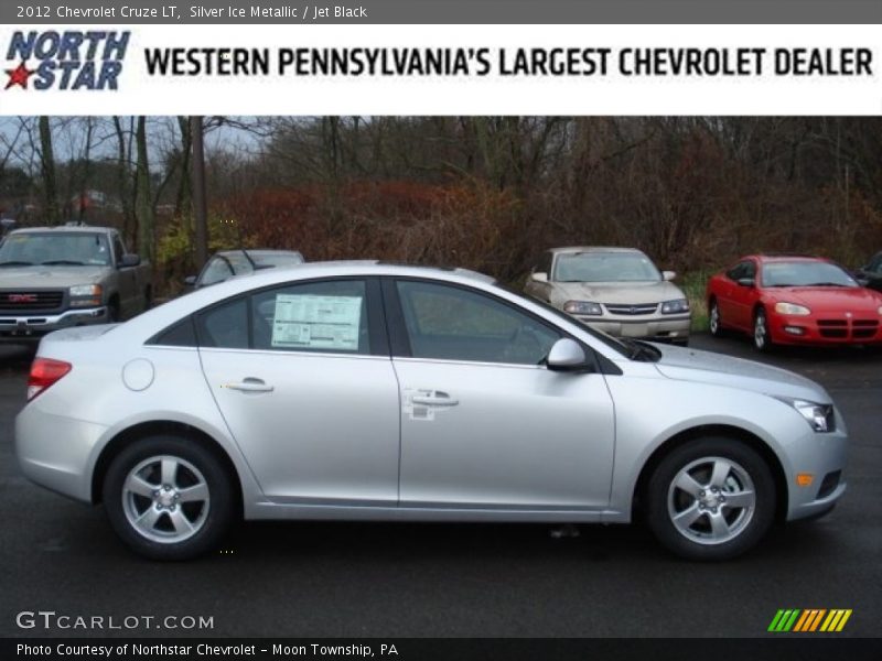 Silver Ice Metallic / Jet Black 2012 Chevrolet Cruze LT