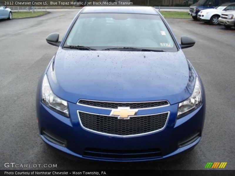 Blue Topaz Metallic / Jet Black/Medium Titanium 2012 Chevrolet Cruze LS