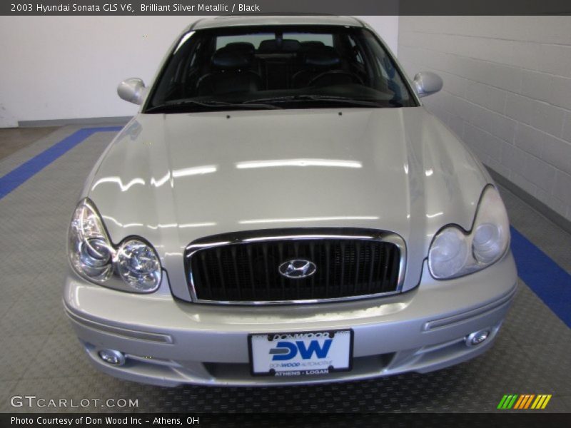 Brilliant Silver Metallic / Black 2003 Hyundai Sonata GLS V6