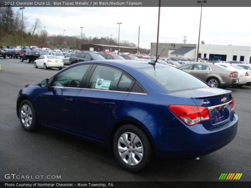 Blue Topaz Metallic / Jet Black/Medium Titanium 2012 Chevrolet Cruze LS