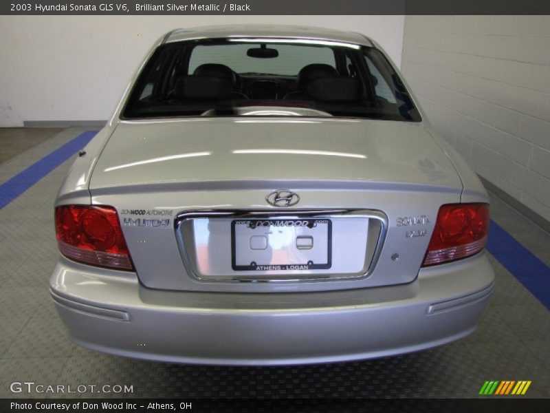Brilliant Silver Metallic / Black 2003 Hyundai Sonata GLS V6