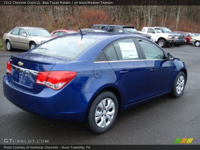 Blue Topaz Metallic / Jet Black/Medium Titanium 2012 Chevrolet Cruze LS