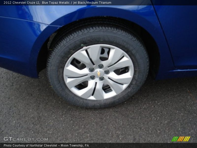 Blue Topaz Metallic / Jet Black/Medium Titanium 2012 Chevrolet Cruze LS