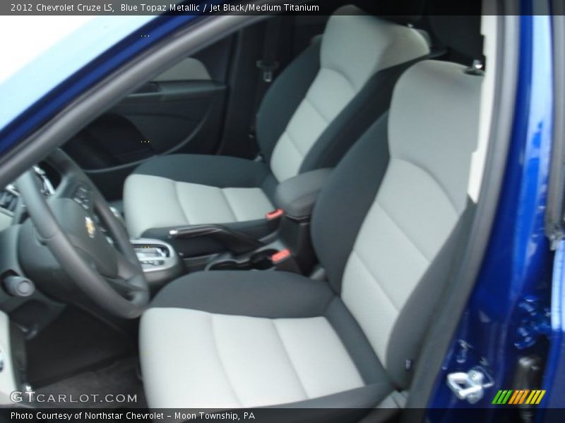 Blue Topaz Metallic / Jet Black/Medium Titanium 2012 Chevrolet Cruze LS