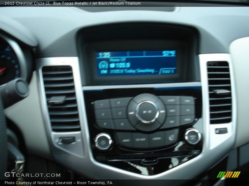 Blue Topaz Metallic / Jet Black/Medium Titanium 2012 Chevrolet Cruze LS
