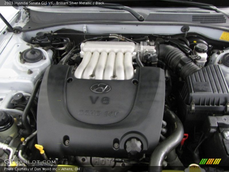 Brilliant Silver Metallic / Black 2003 Hyundai Sonata GLS V6