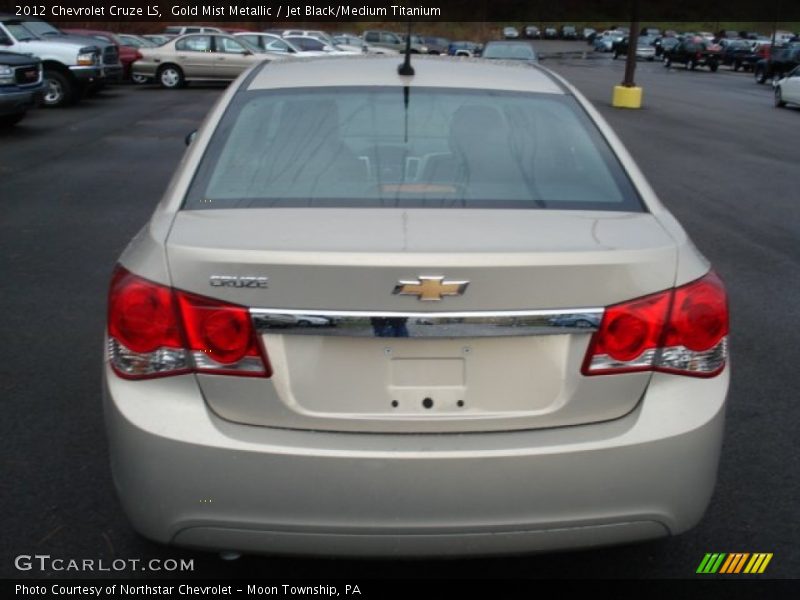 Gold Mist Metallic / Jet Black/Medium Titanium 2012 Chevrolet Cruze LS