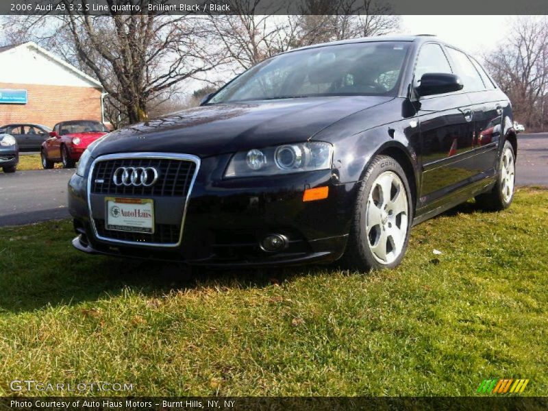 Brilliant Black / Black 2006 Audi A3 3.2 S Line quattro
