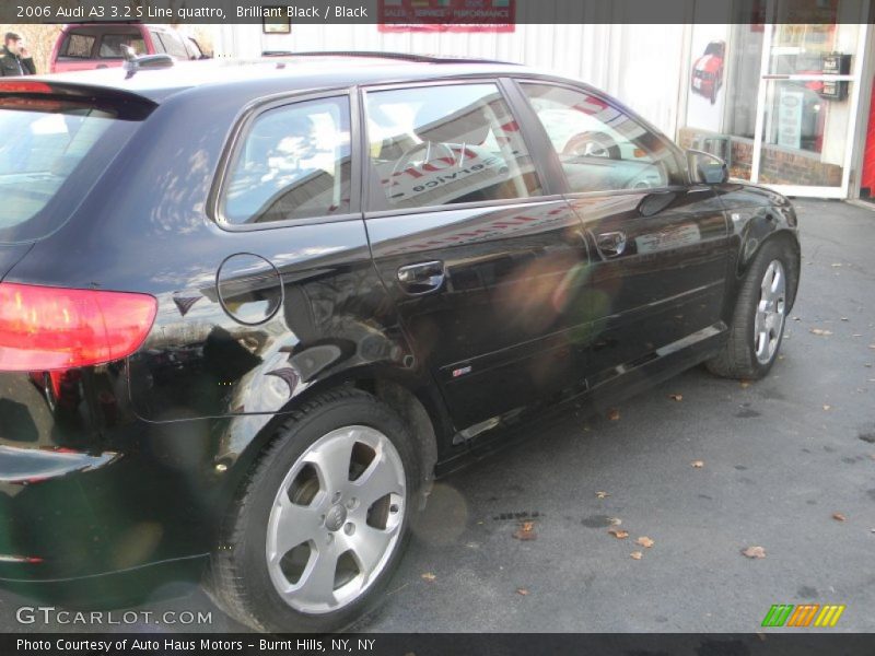Brilliant Black / Black 2006 Audi A3 3.2 S Line quattro