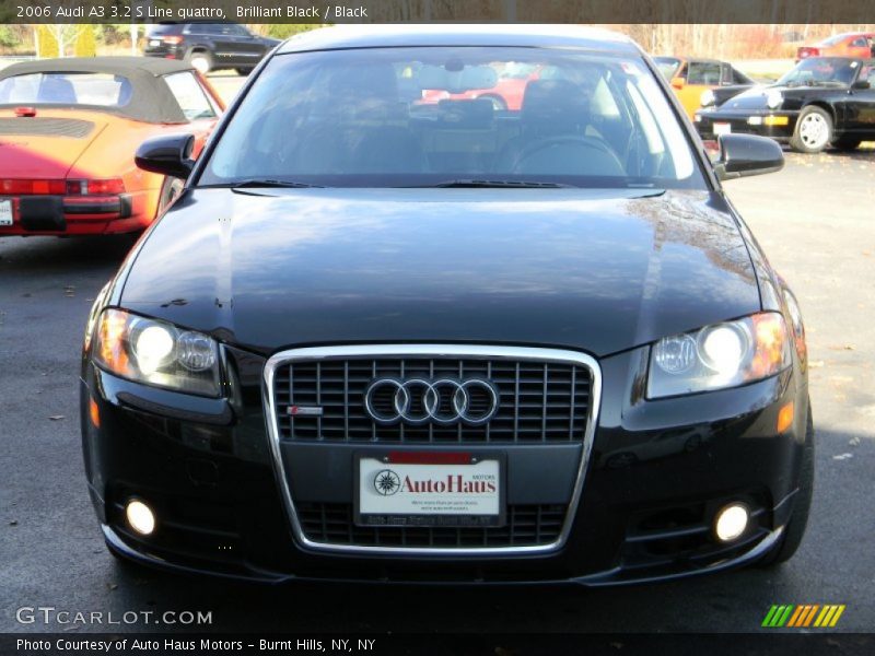 Brilliant Black / Black 2006 Audi A3 3.2 S Line quattro