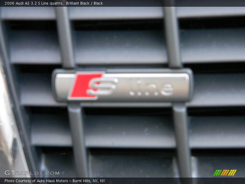 Brilliant Black / Black 2006 Audi A3 3.2 S Line quattro