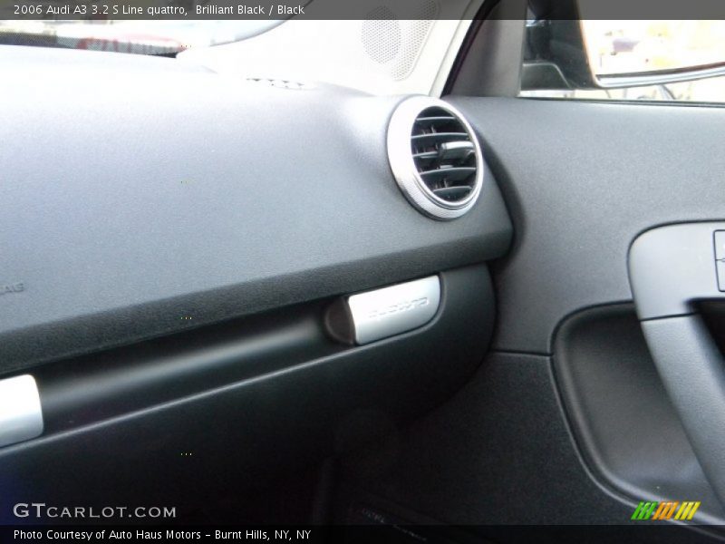 Brilliant Black / Black 2006 Audi A3 3.2 S Line quattro
