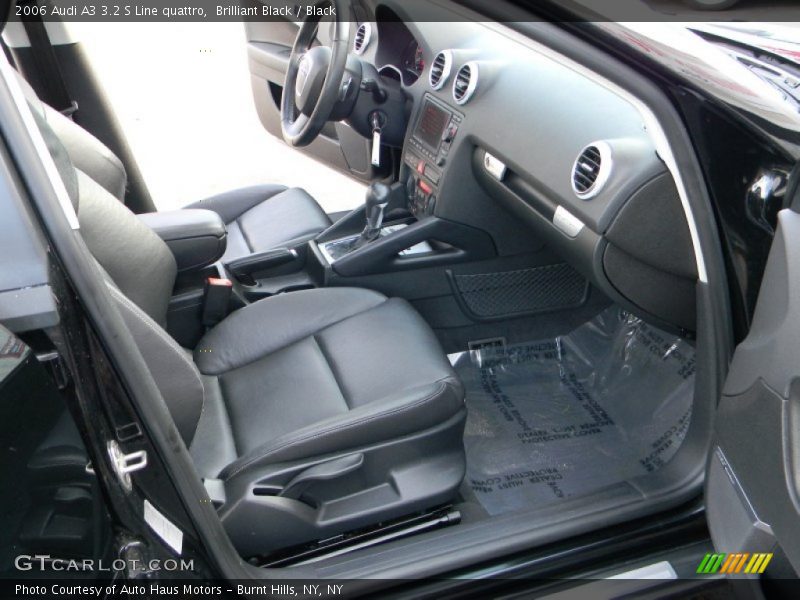 Brilliant Black / Black 2006 Audi A3 3.2 S Line quattro