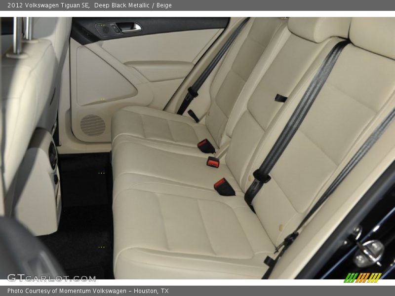 Deep Black Metallic / Beige 2012 Volkswagen Tiguan SE