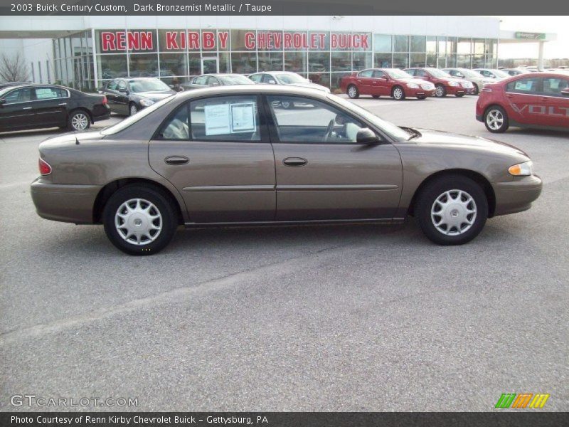 Dark Bronzemist Metallic / Taupe 2003 Buick Century Custom