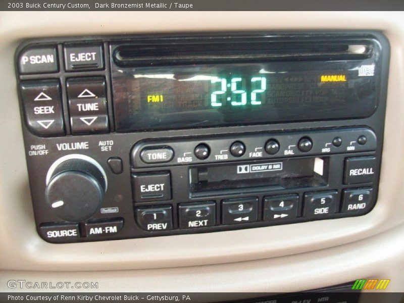 Dark Bronzemist Metallic / Taupe 2003 Buick Century Custom