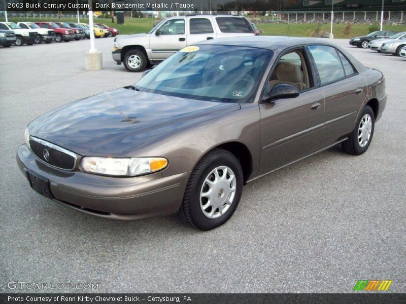 Dark Bronzemist Metallic / Taupe 2003 Buick Century Custom