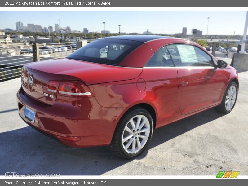 Salsa Red / Cornsilk Beige 2012 Volkswagen Eos Komfort