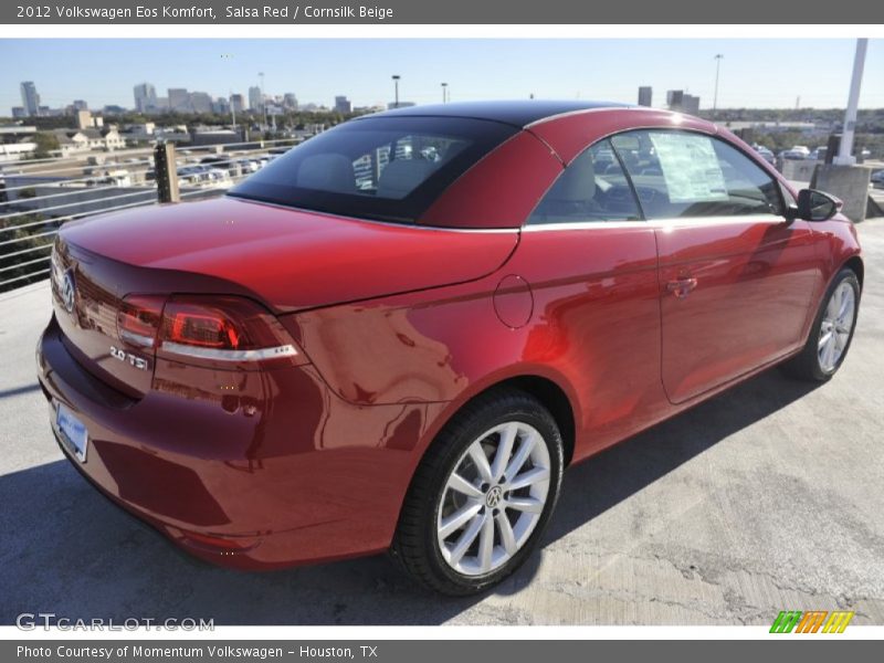 Salsa Red / Cornsilk Beige 2012 Volkswagen Eos Komfort