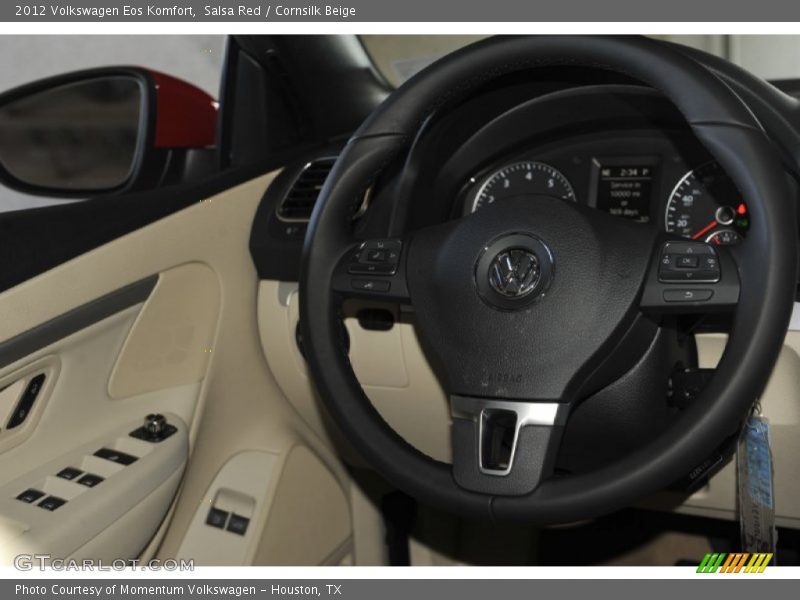 Salsa Red / Cornsilk Beige 2012 Volkswagen Eos Komfort