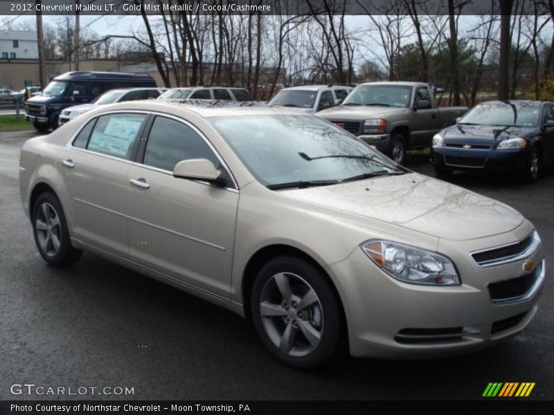 Gold Mist Metallic / Cocoa/Cashmere 2012 Chevrolet Malibu LT