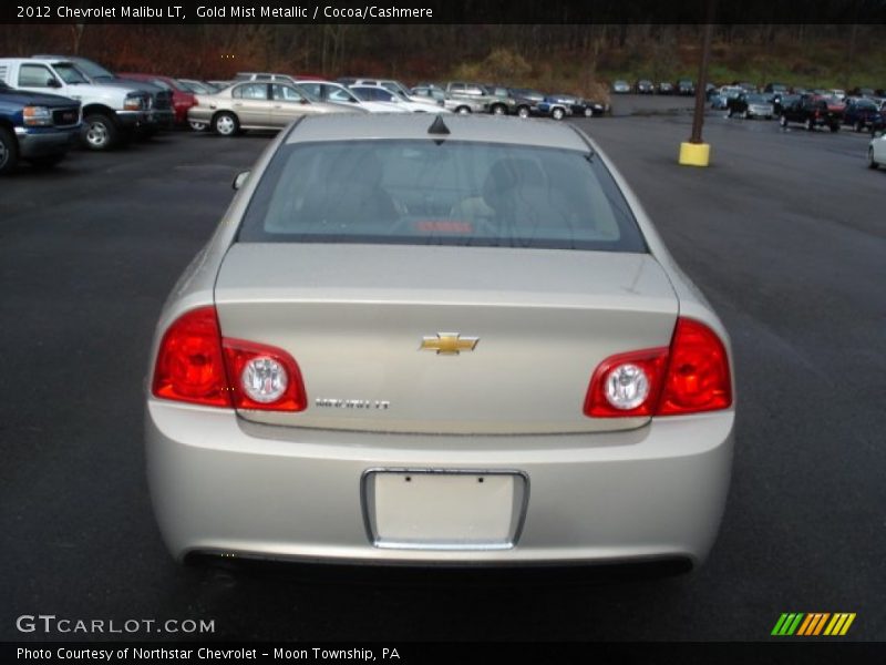 Gold Mist Metallic / Cocoa/Cashmere 2012 Chevrolet Malibu LT