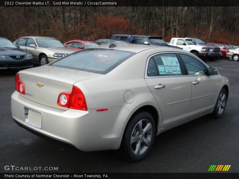 Gold Mist Metallic / Cocoa/Cashmere 2012 Chevrolet Malibu LT