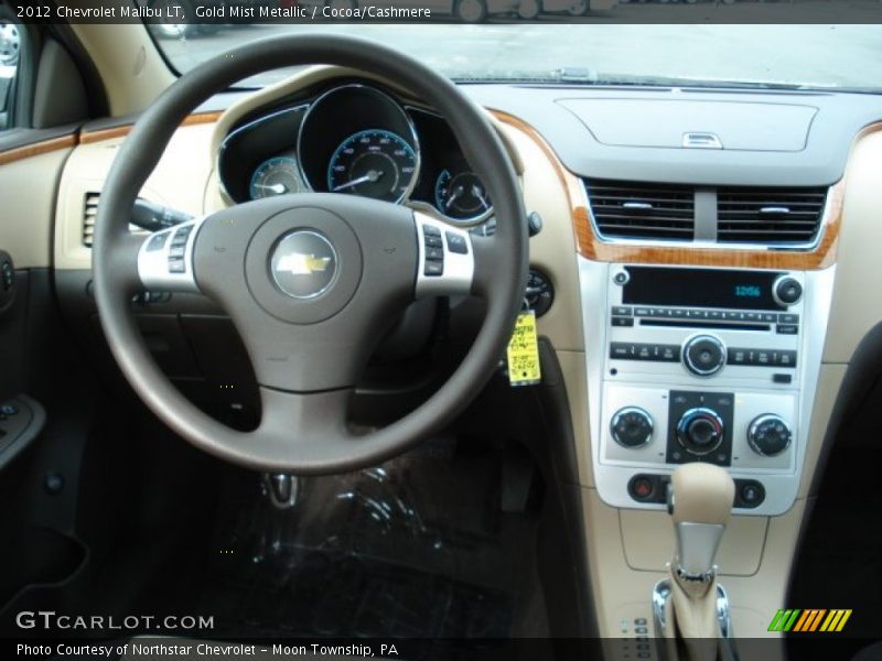 Gold Mist Metallic / Cocoa/Cashmere 2012 Chevrolet Malibu LT