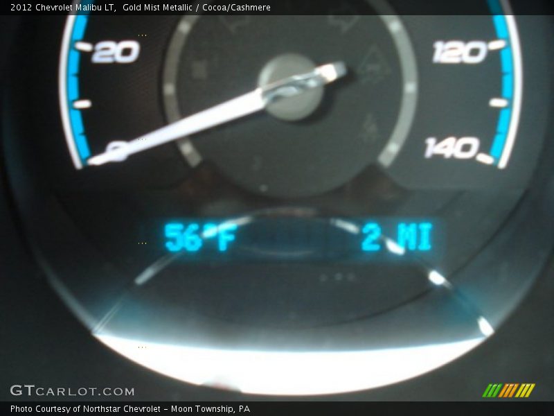 Gold Mist Metallic / Cocoa/Cashmere 2012 Chevrolet Malibu LT